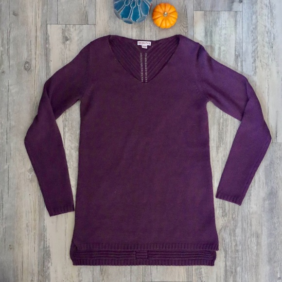 Euc Merona V Neck Tunic Sweater 